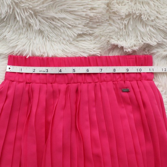 Aeropostale Pink Navy Colorblock Pleated Skirt XS - Picture 7 of 8